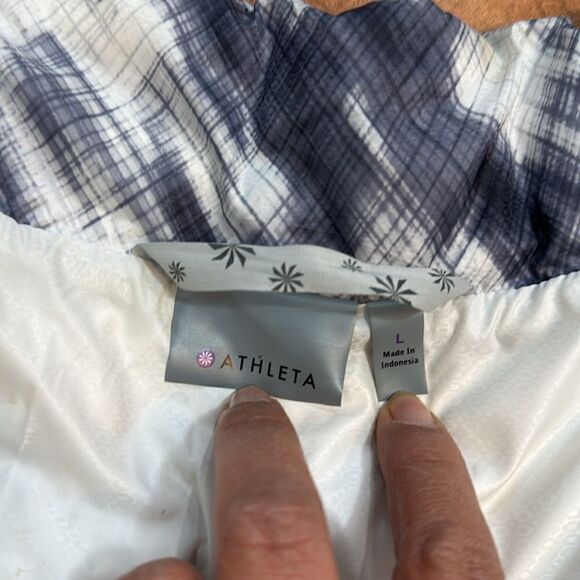 Athleta Altitude Lightweight Goose Down Puffer Jacket Size L - Picture 7 of 10